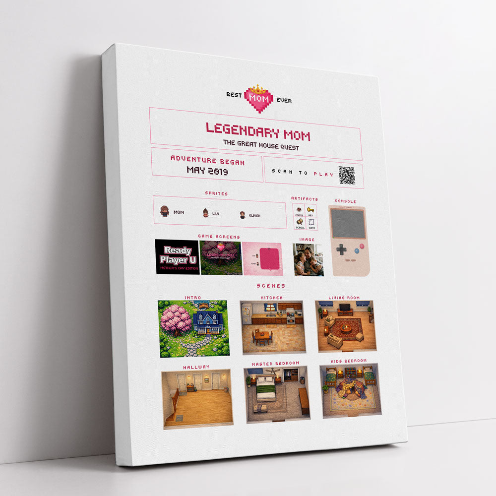 Canvas print mockup