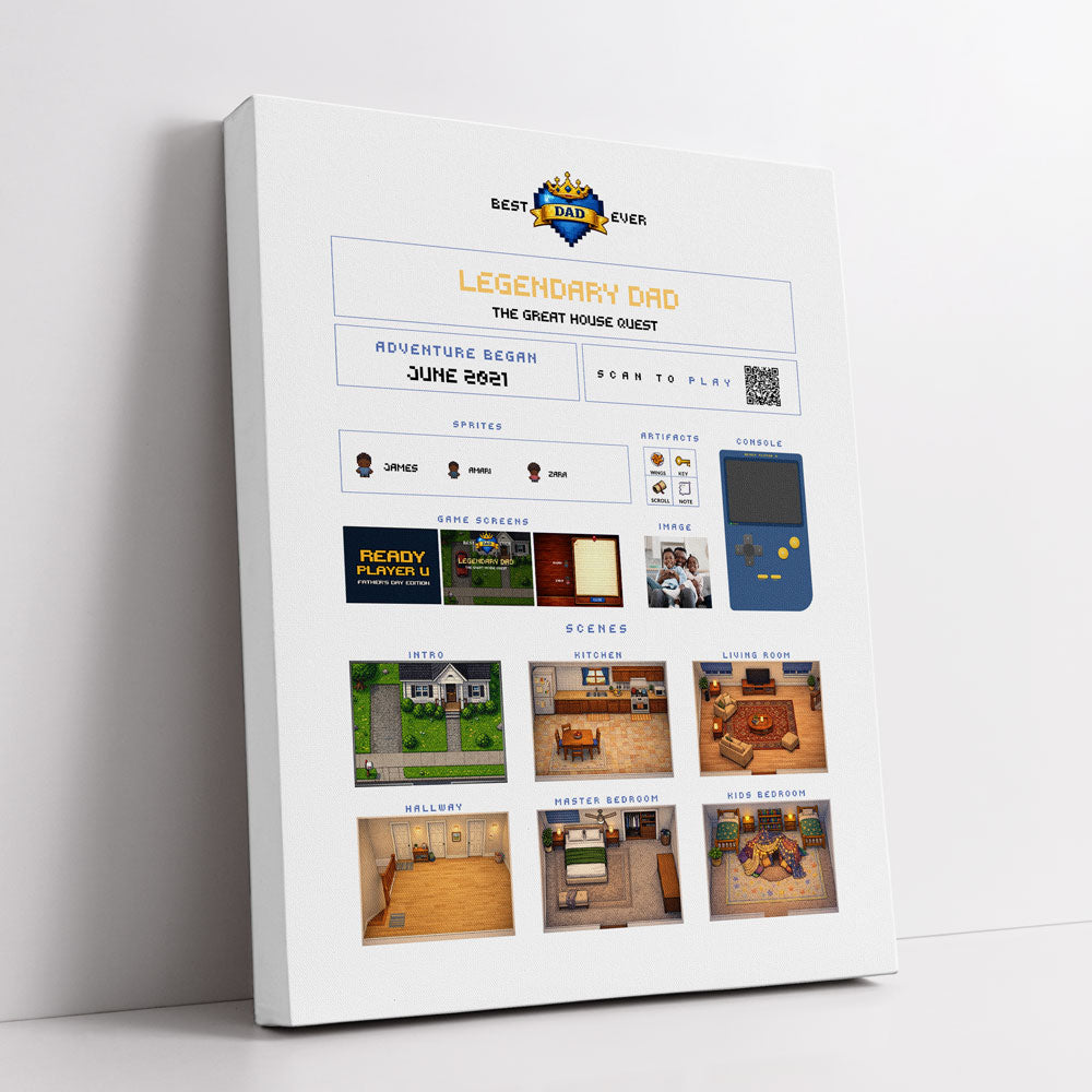 Canvas print mockup