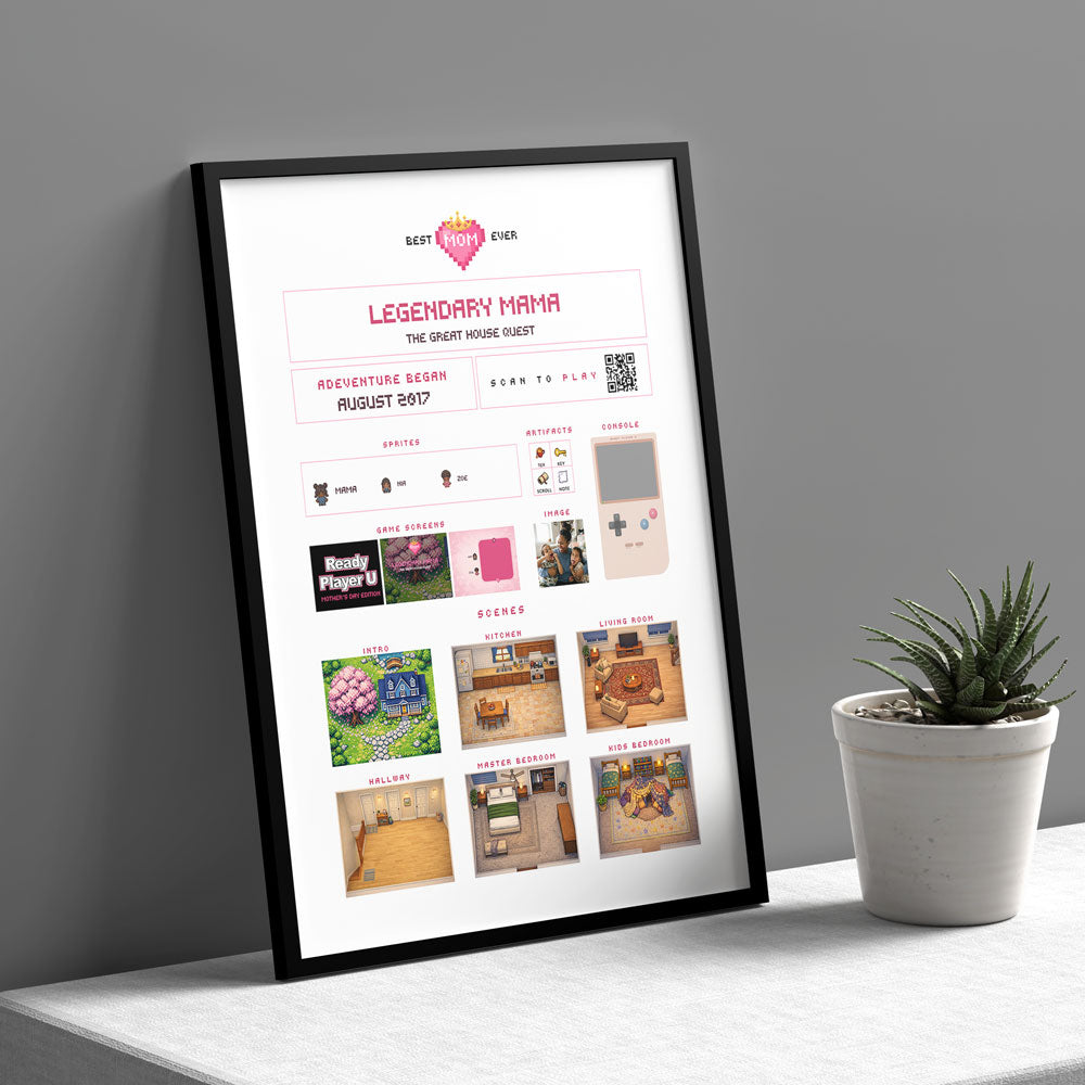 Framed print mockup