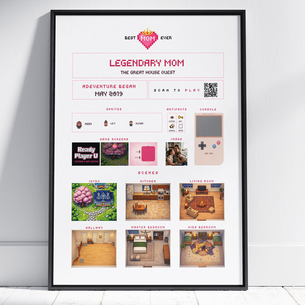 Framed print mockup