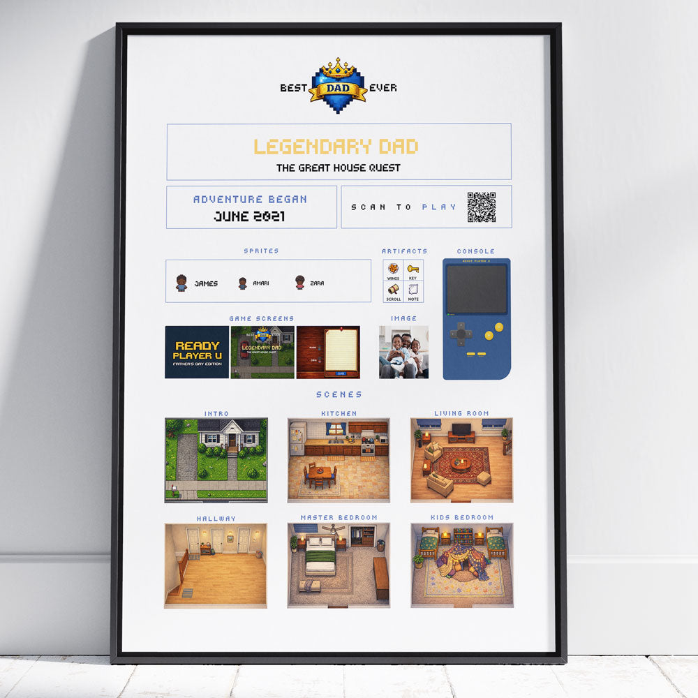 Framed print mockup